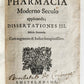 1688 1688 MEDICAL PHARMACY TREATISE De pharmacia moderno ANTIQUE
