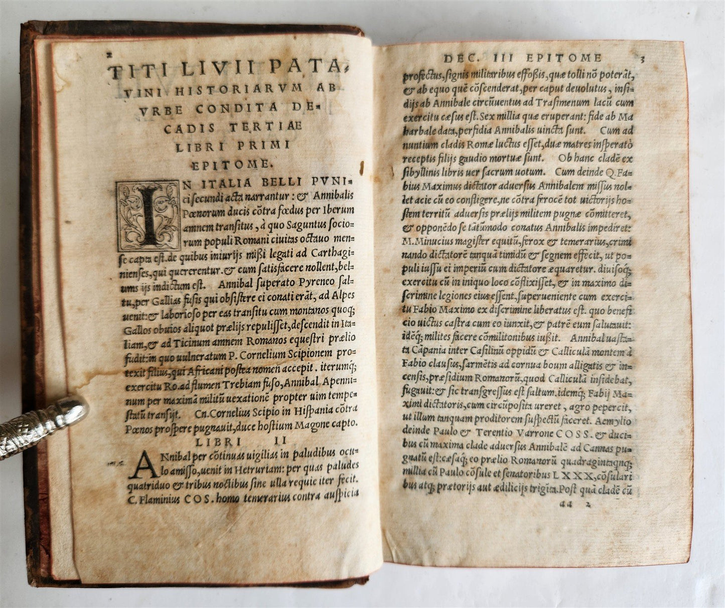 1537 ROMAN HISTORY by TITUS LIVIUS - LIVY 16th century ANTIQUE