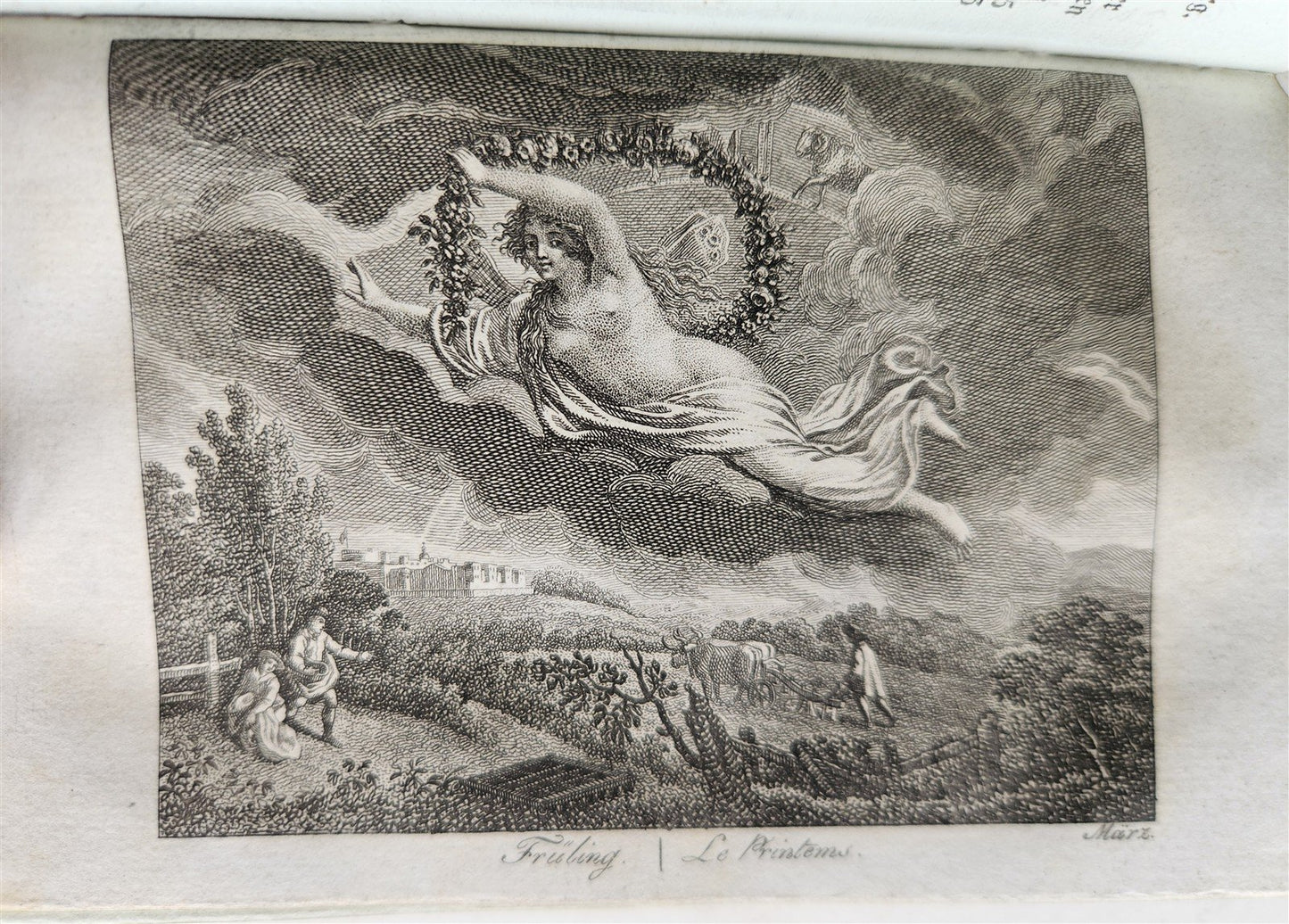 1805 ILLUSTRATED CALENDAR in GERMAN ANTIQUE