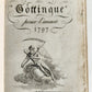 1796 ALMANAC de GOTTINQUE ILLUSTRATED ANTIQUE in French