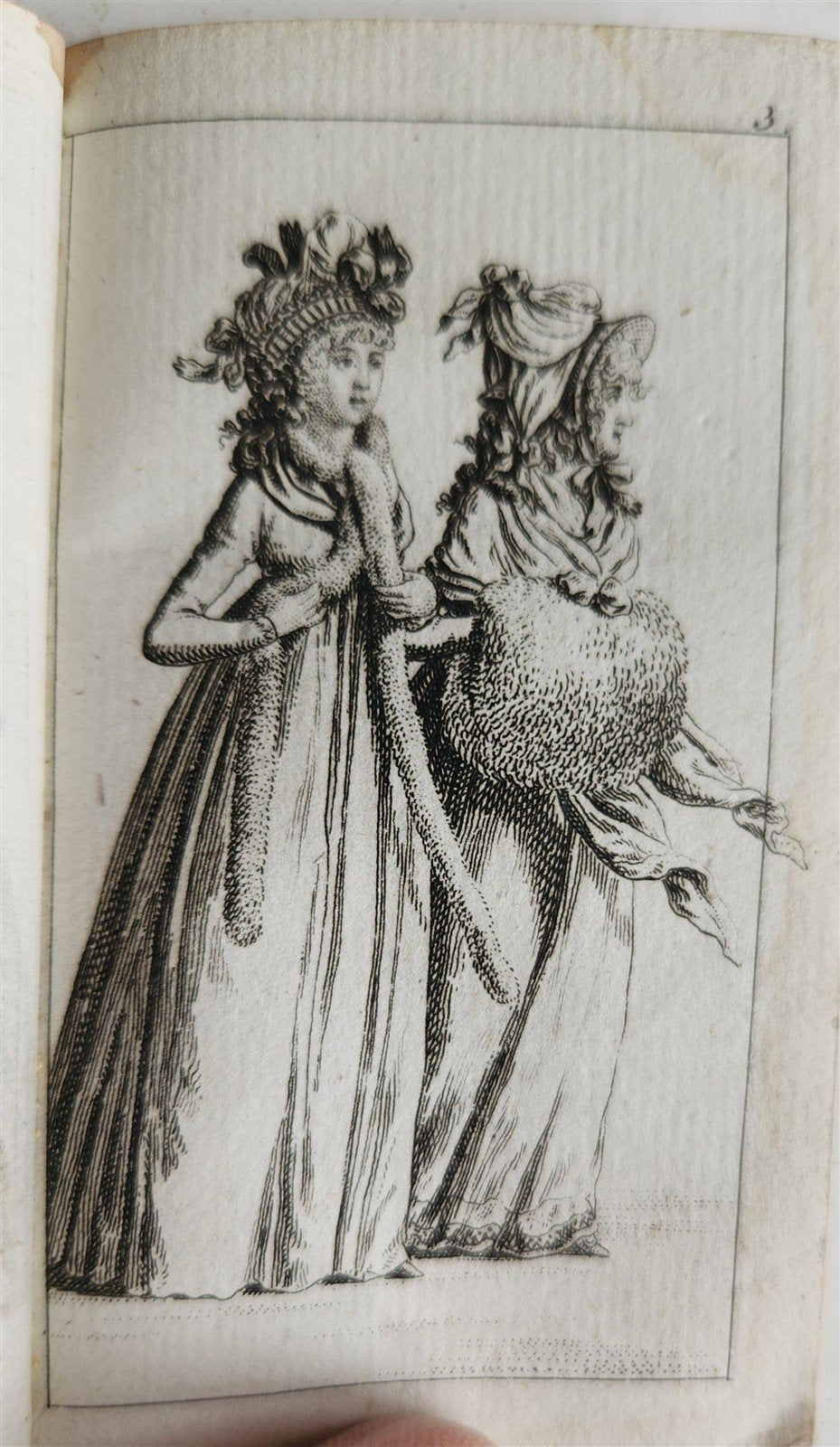 1796 ALMANAC de GOTTINQUE ILLUSTRATED ANTIQUE in French