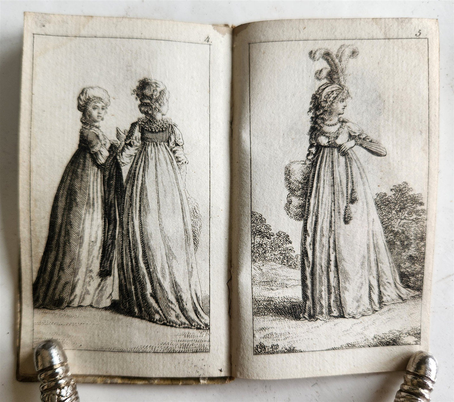 1796 ALMANAC de GOTTINQUE ILLUSTRATED ANTIQUE in French