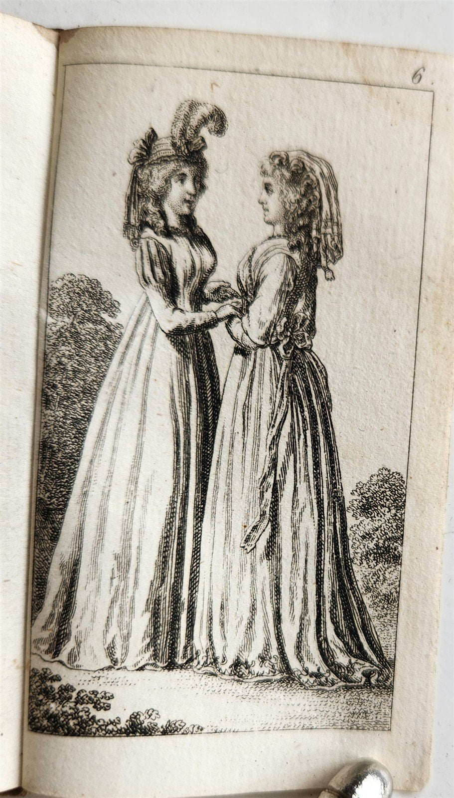 1796 ALMANAC de GOTTINQUE ILLUSTRATED ANTIQUE in French