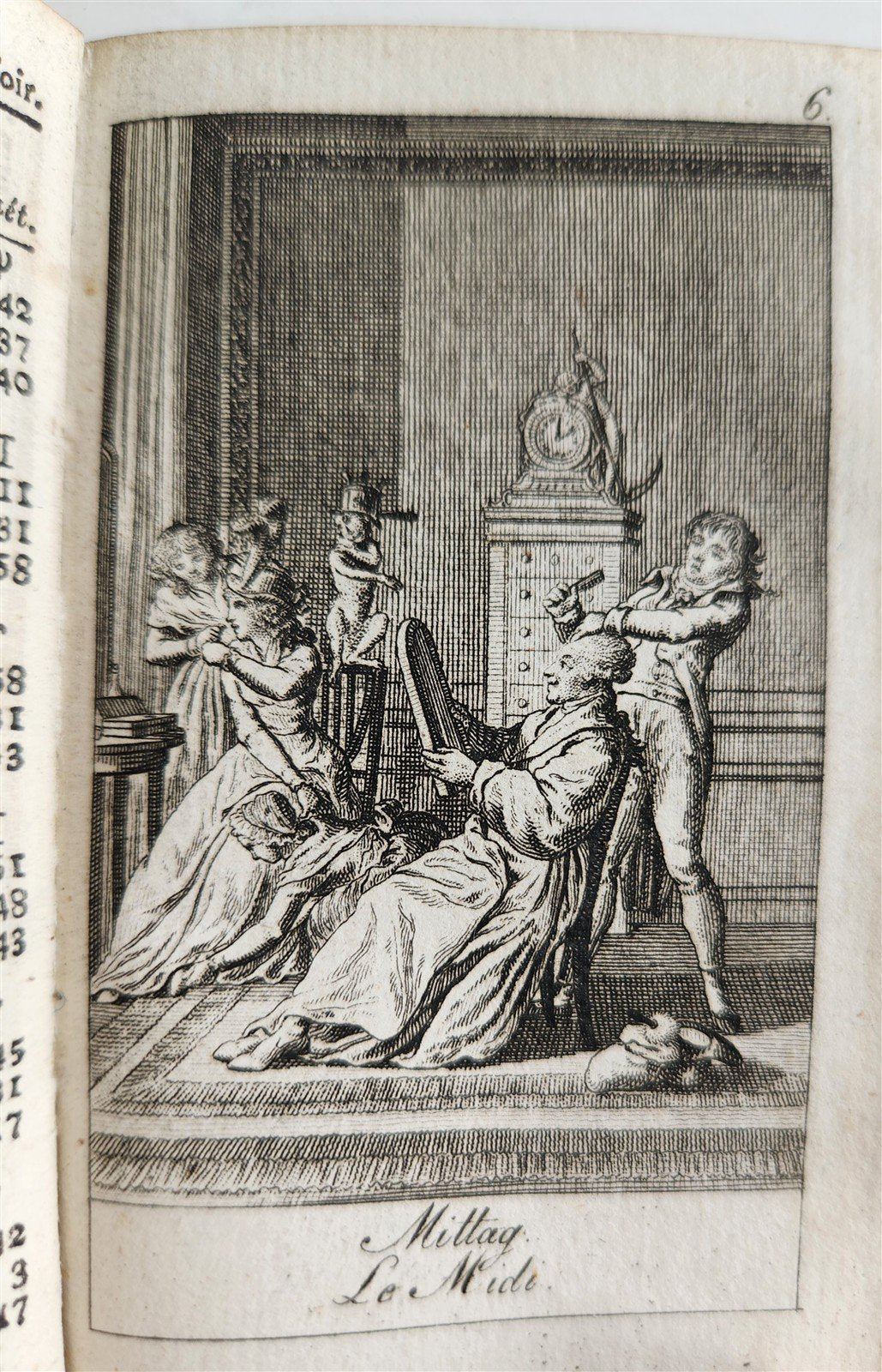 1796 ALMANAC de GOTTINQUE ILLUSTRATED ANTIQUE in French