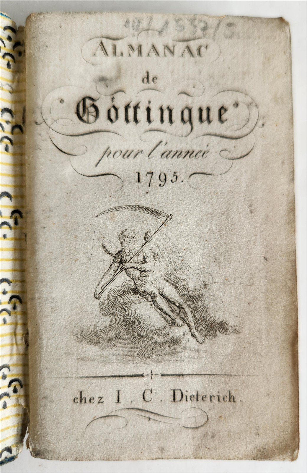 1794 ALMANAC de GOTTINQUE ILLUSTRATED ANTIQUE in French