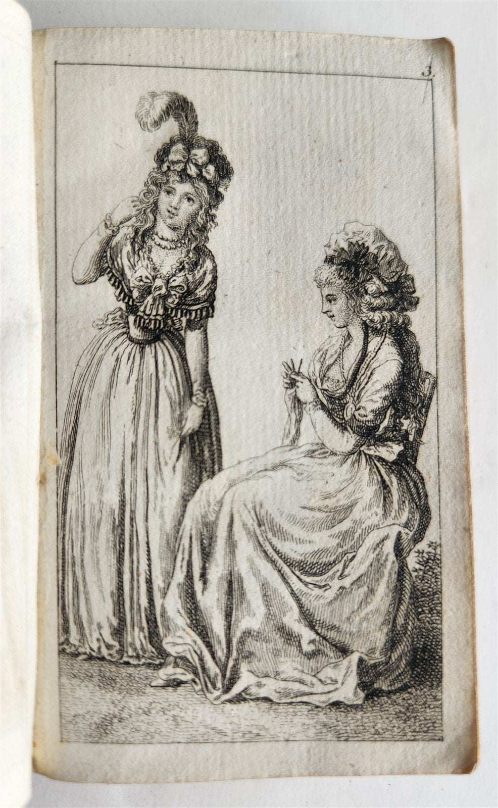 1794 ALMANAC de GOTTINQUE ILLUSTRATED ANTIQUE in French