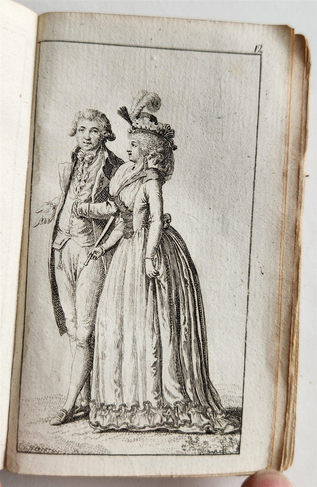 1794 ALMANAC de GOTTINQUE ILLUSTRATED ANTIQUE in French