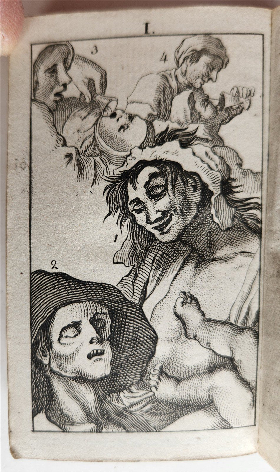 1794 ALMANAC de GOTTINQUE ILLUSTRATED ANTIQUE in French