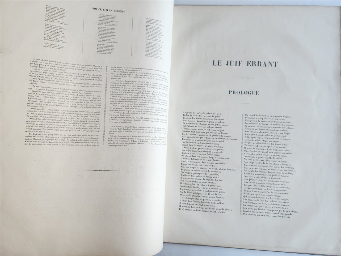 1856 Legend of Wandering Jew ILLUSTRATED by GUSTAVE DORE ANTIQUE LARGE FOLIO