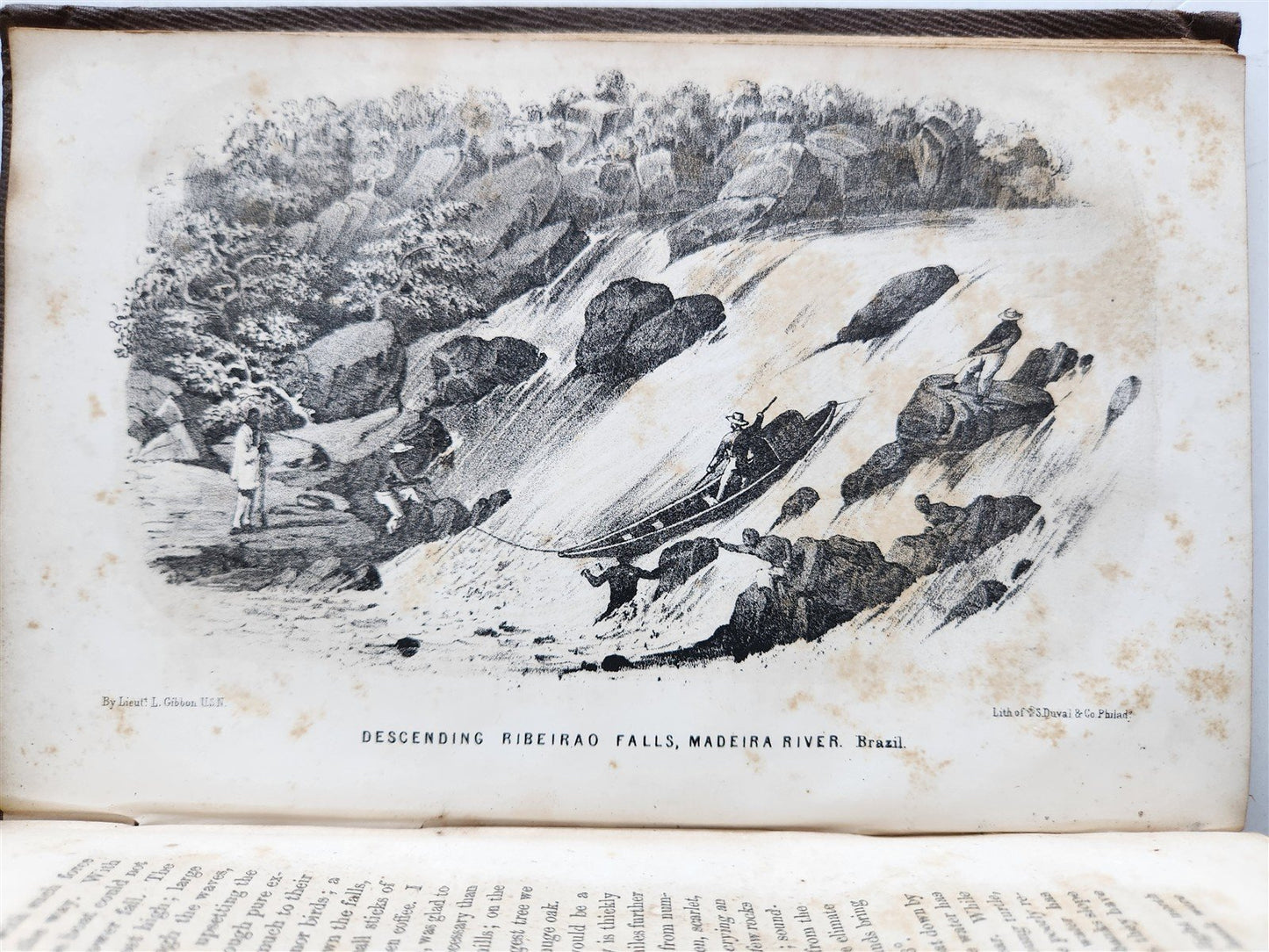 1854 Exploration of Amazon Valley by Lieut Herndon ANTIQUE 2 volumes ILLUSTRATED