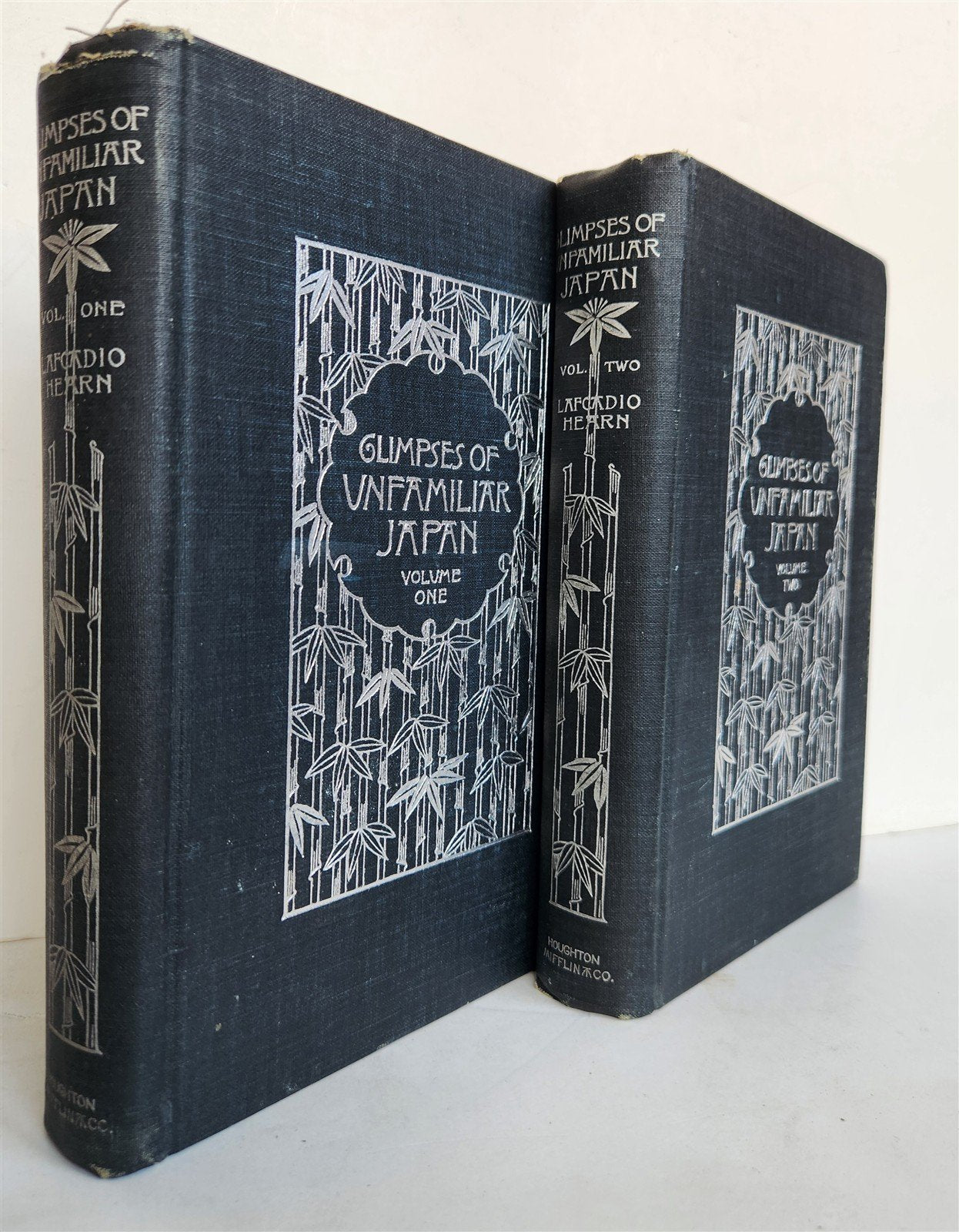 1894 Glimpses of Unfamiliar Japan by Lafcadio Hearn ANTIQUE 2 vols ILLUSTRATED