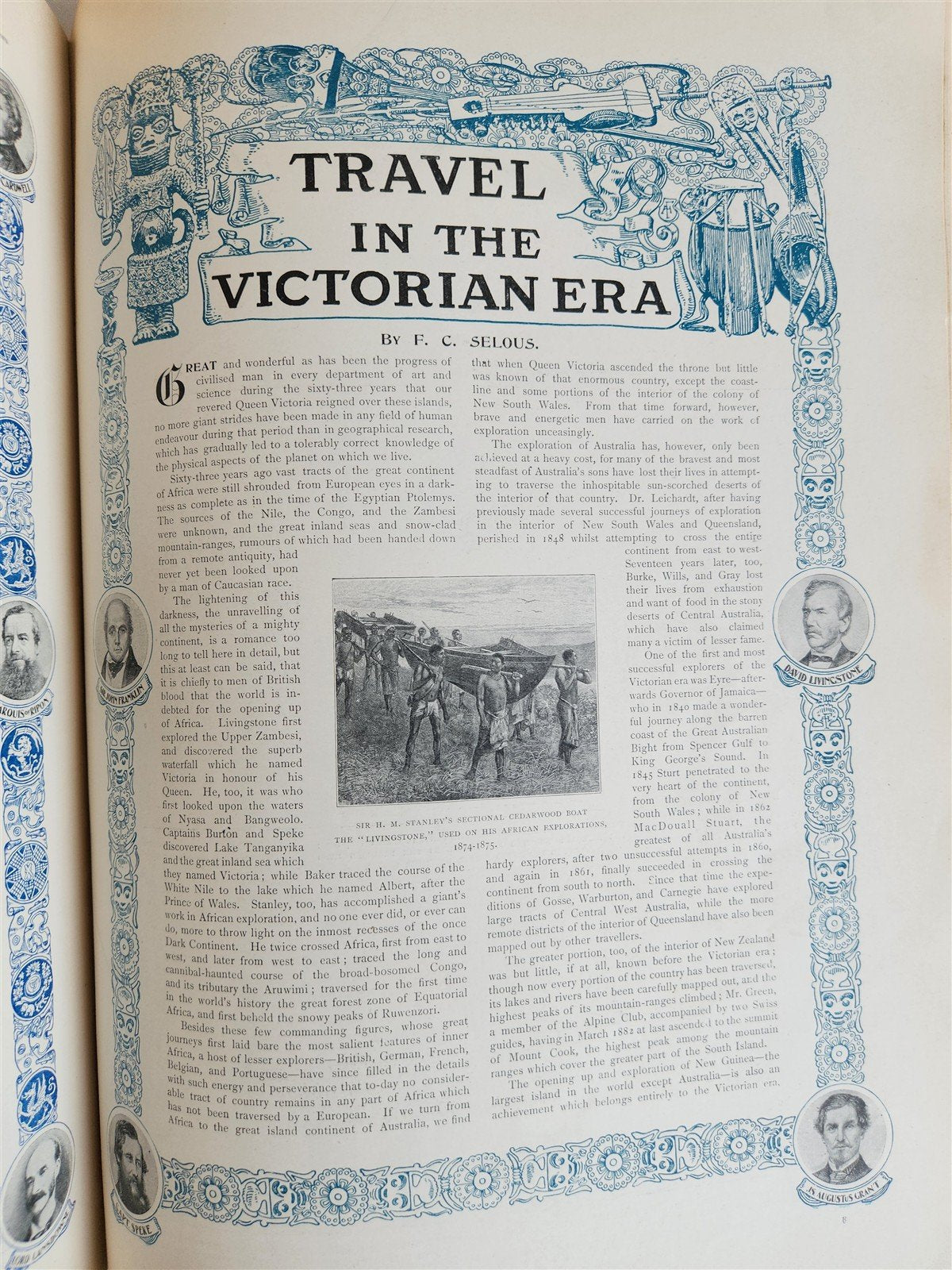 1901 Illustrated London News Record of Queen Victoria Reign antique WOOD BINDING