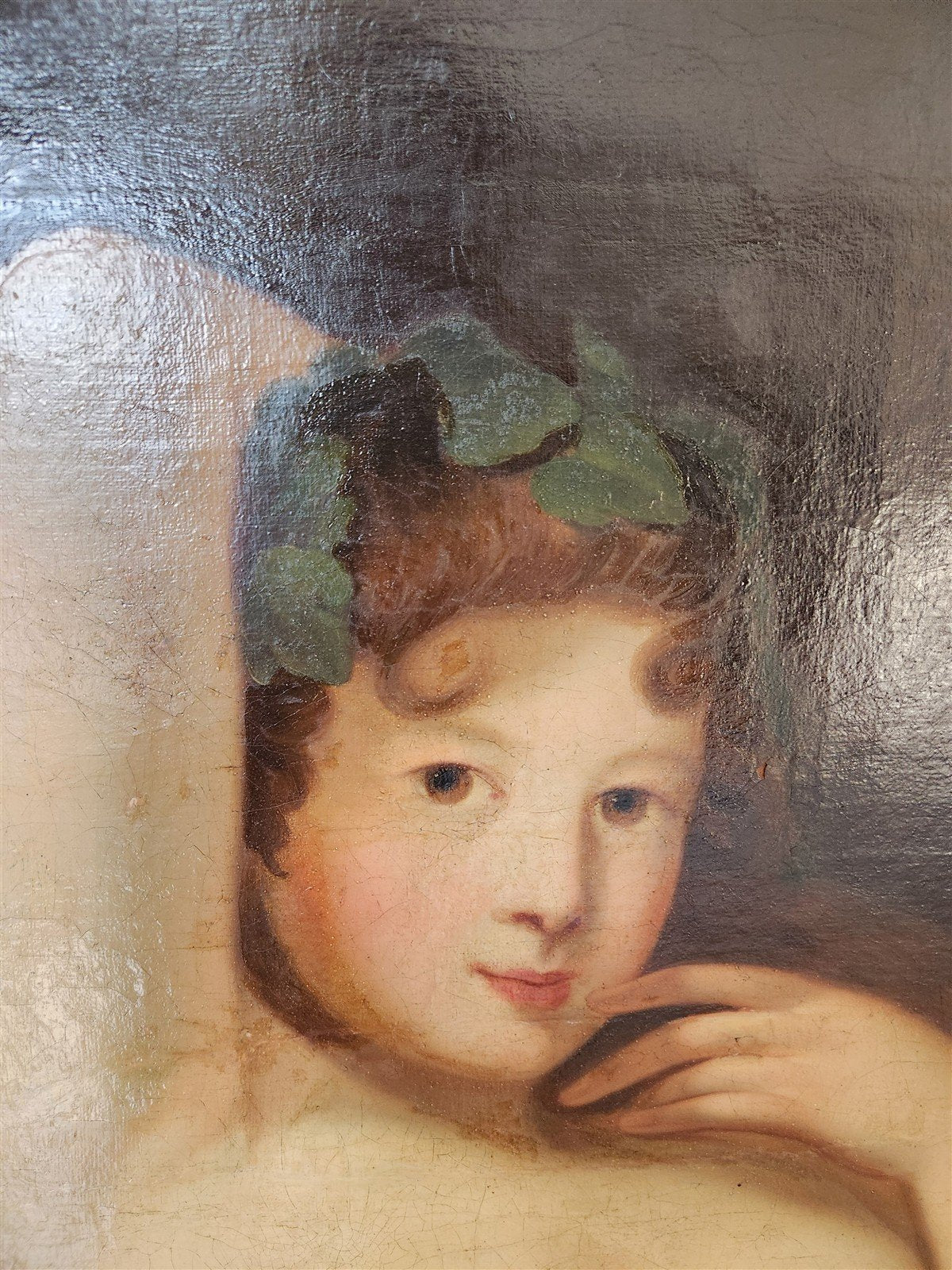 18th CENTURY OIL on CANVAS PAINTING VENUS OF URBINO ? antique FRAMED