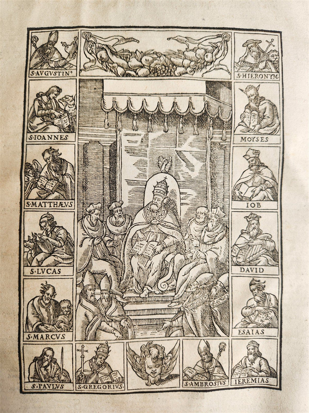 1584 LAW BOOK antique BLIND-TOOLED PIGSKIN BOUND LARGE FOLIO