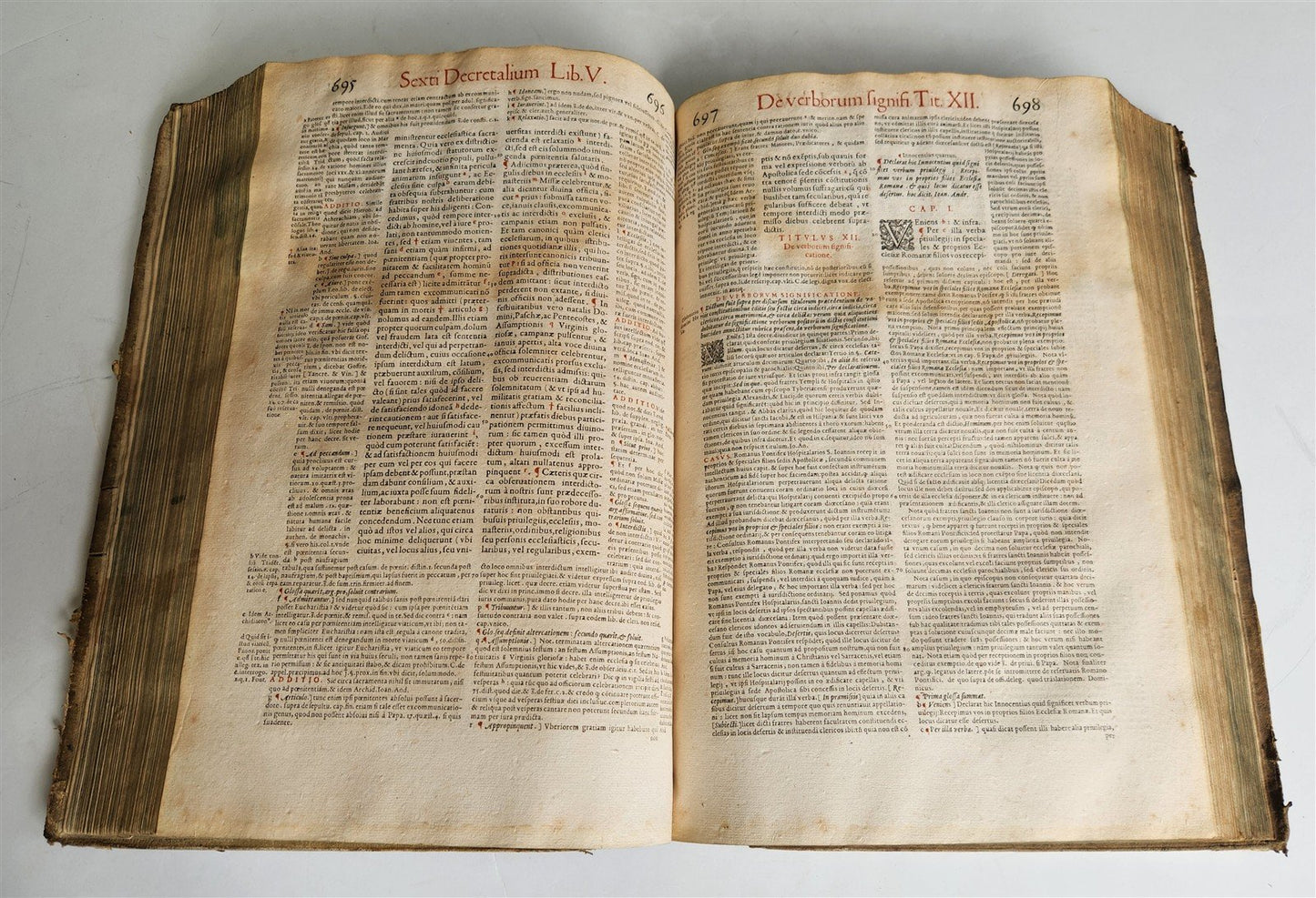 1584 LAW BOOK antique BLIND-TOOLED PIGSKIN BOUND LARGE FOLIO