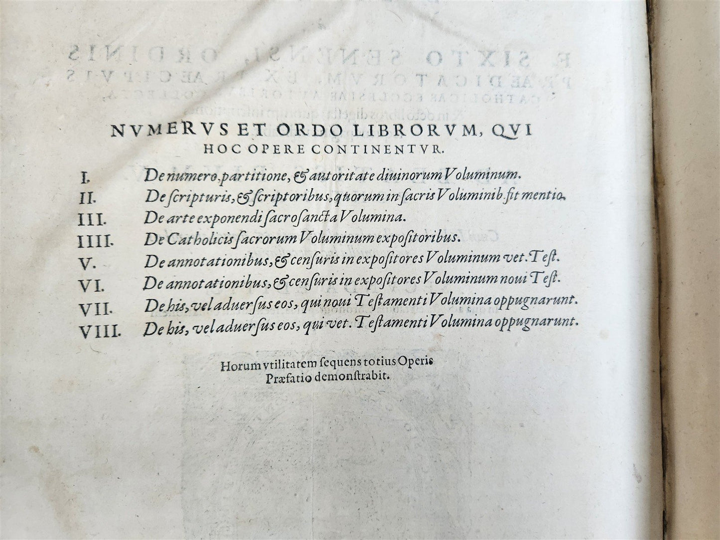 1575 BIBLIOTHECA SANCTA by Sixtus of Siena antique 16th century FOLIO