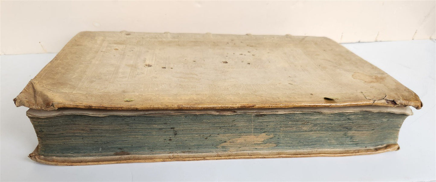 1568 ROMAN HISTORY of LIVY antique 16th century PIGSKIN BOUND FOLIO