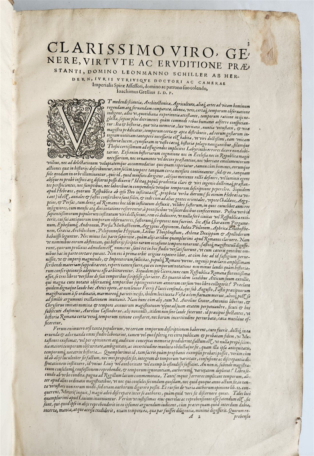 1568 ROMAN HISTORY of LIVY antique 16th century PIGSKIN BOUND FOLIO