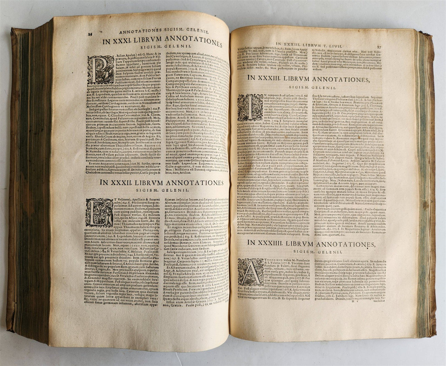 1568 ROMAN HISTORY of LIVY antique 16th century PIGSKIN BOUND FOLIO