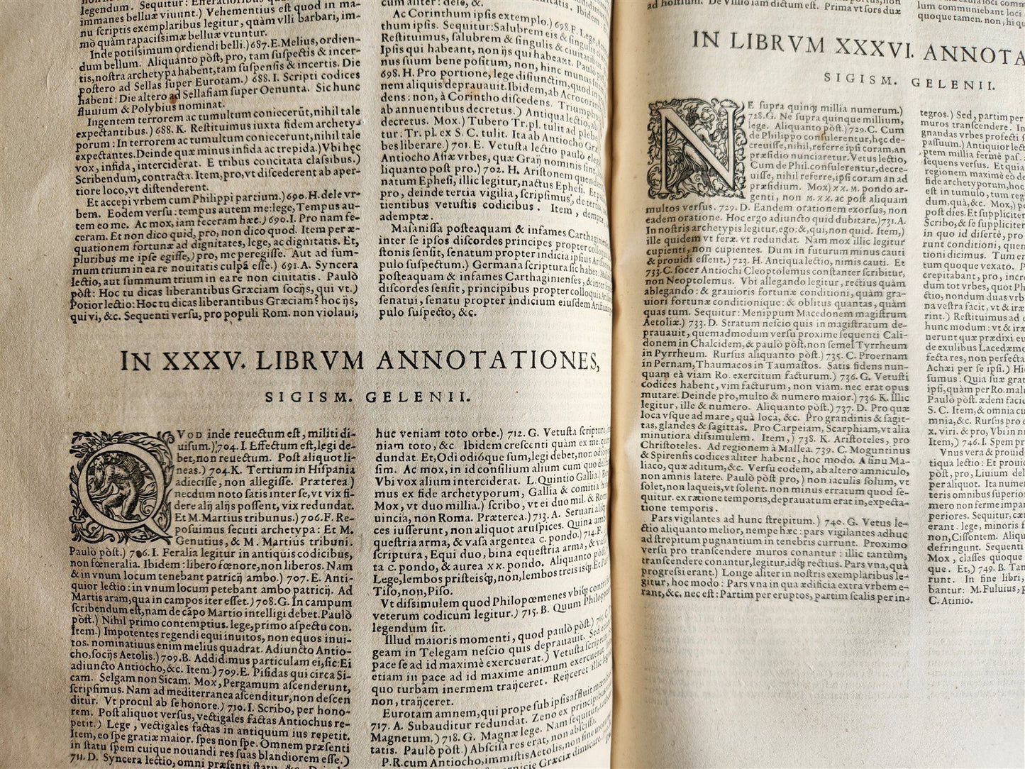 1568 ROMAN HISTORY of LIVY antique 16th century PIGSKIN BOUND FOLIO