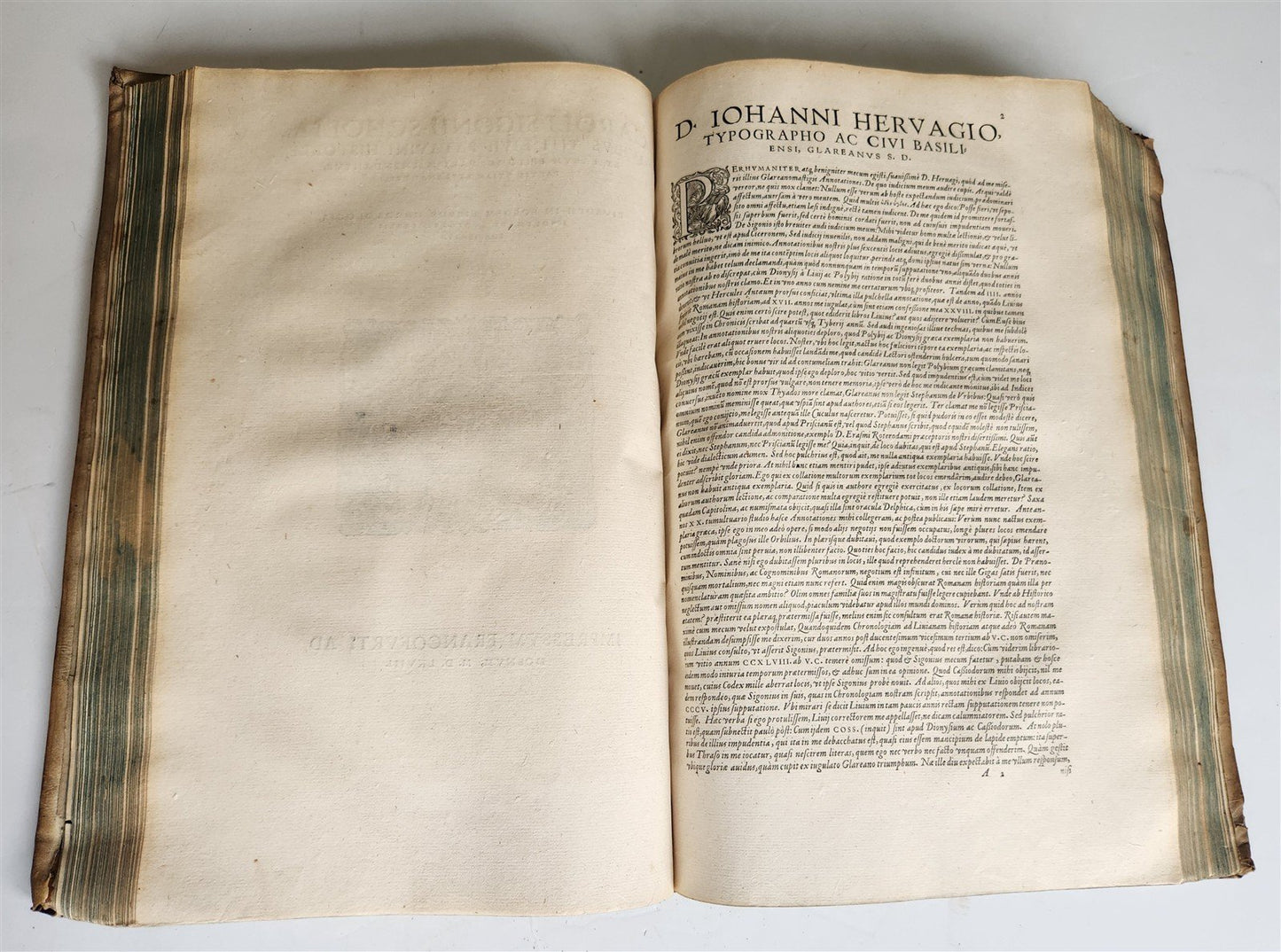 1568 ROMAN HISTORY of LIVY antique 16th century PIGSKIN BOUND FOLIO