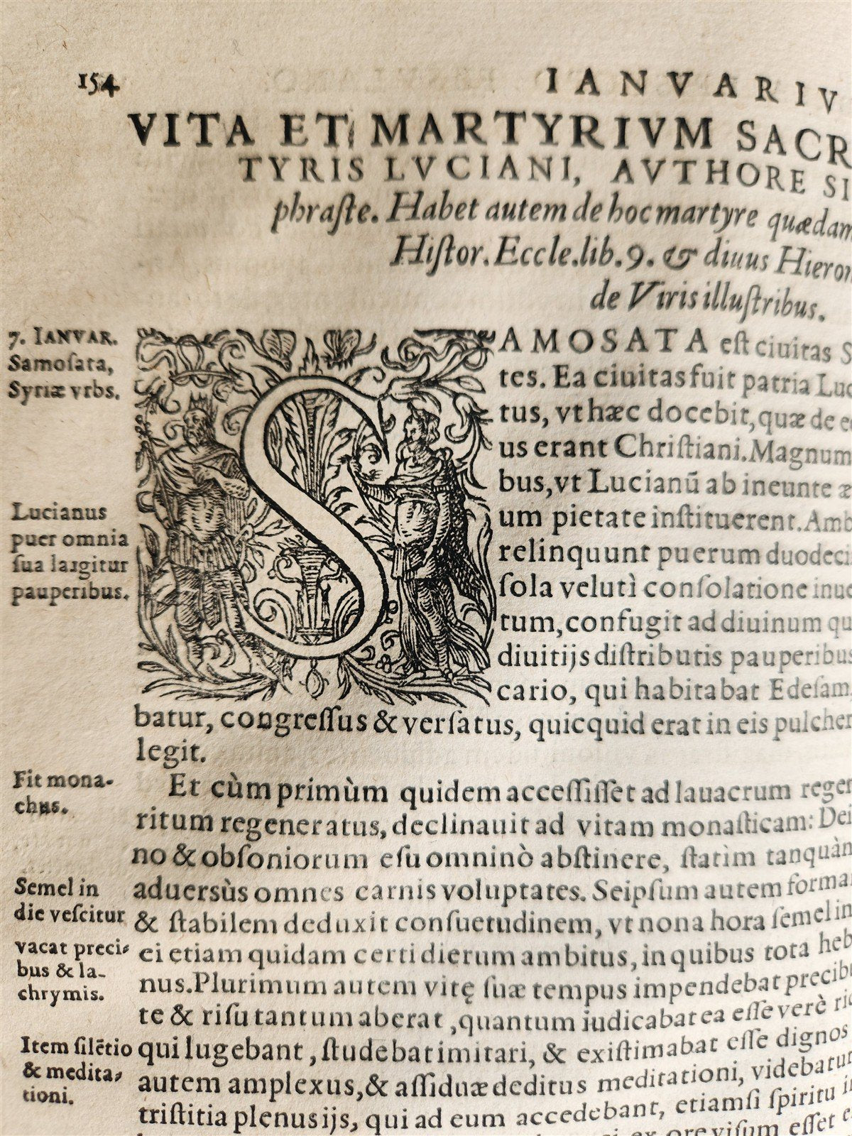 1576 LIVES of SAINTS by Laurentius Surius antique 16th century FOLIO