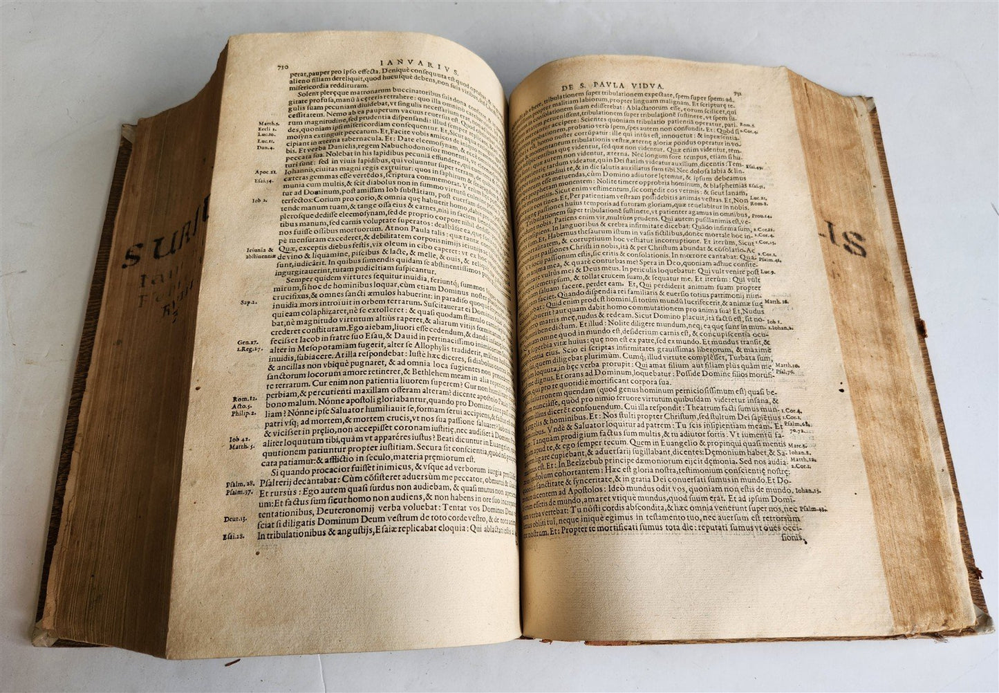 1576 LIVES of SAINTS by Laurentius Surius antique 16th century FOLIO