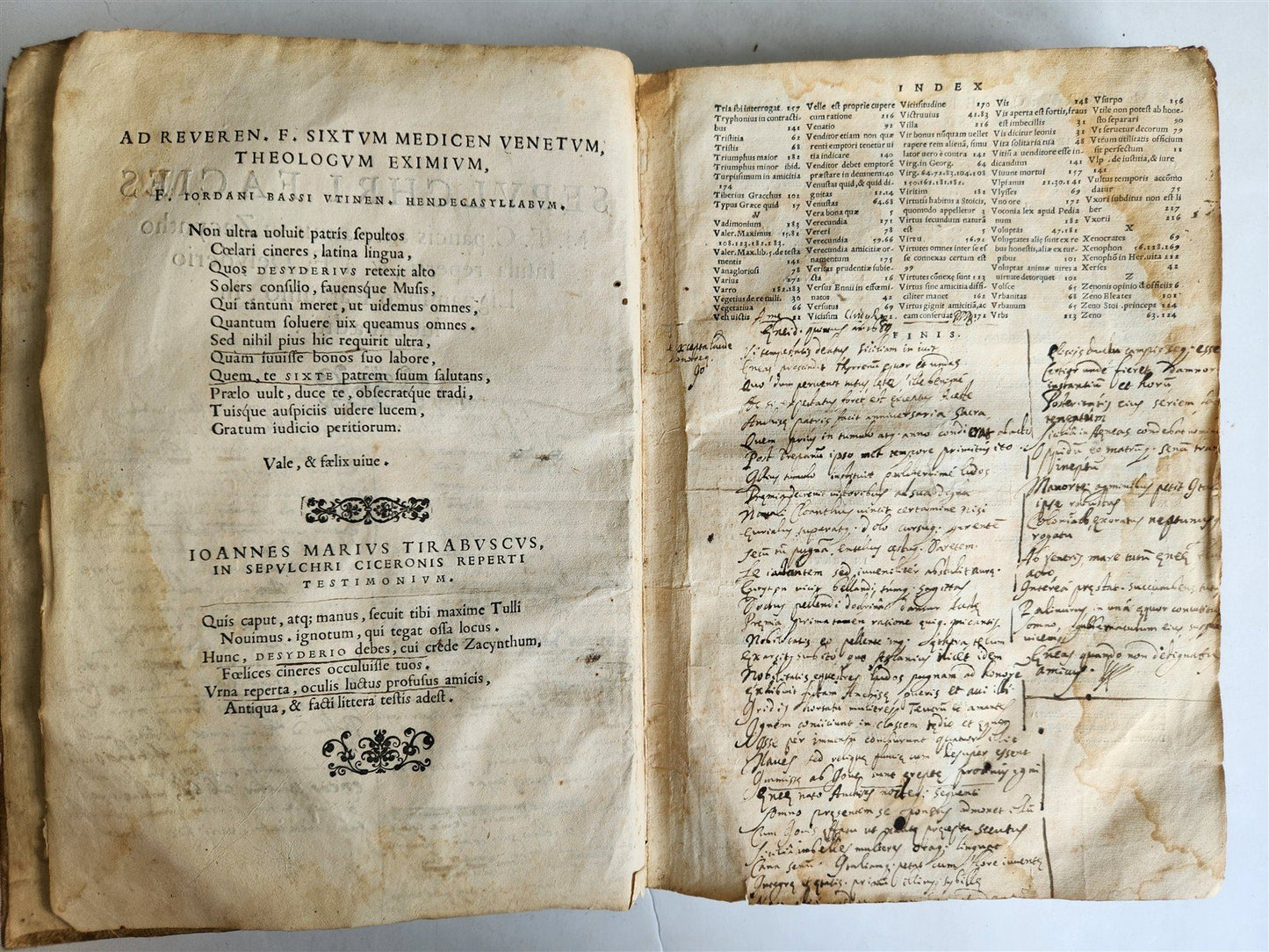 1557 Officiorum libri tres by CICERO antique 16th century VELLUM BOUND FOLIO