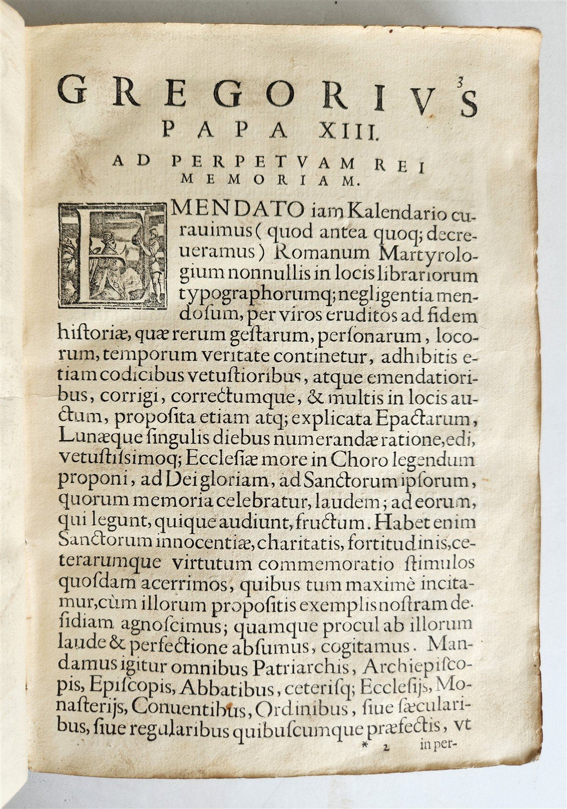 1650 Martyrologium Romanum antique 17th century