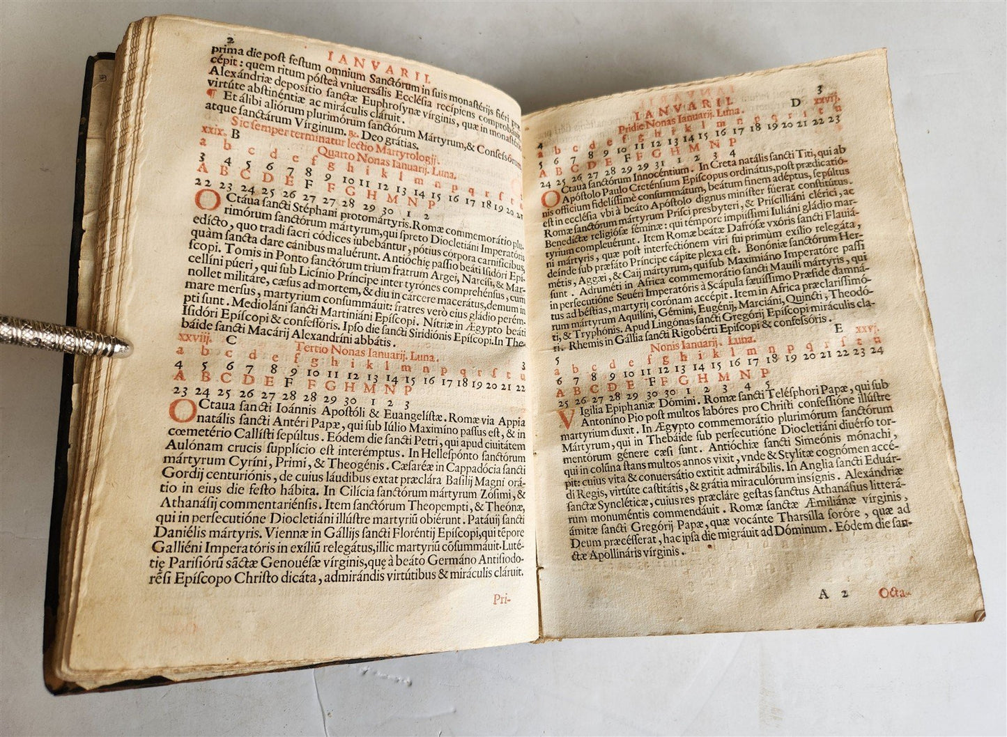 1650 Martyrologium Romanum antique 17th century