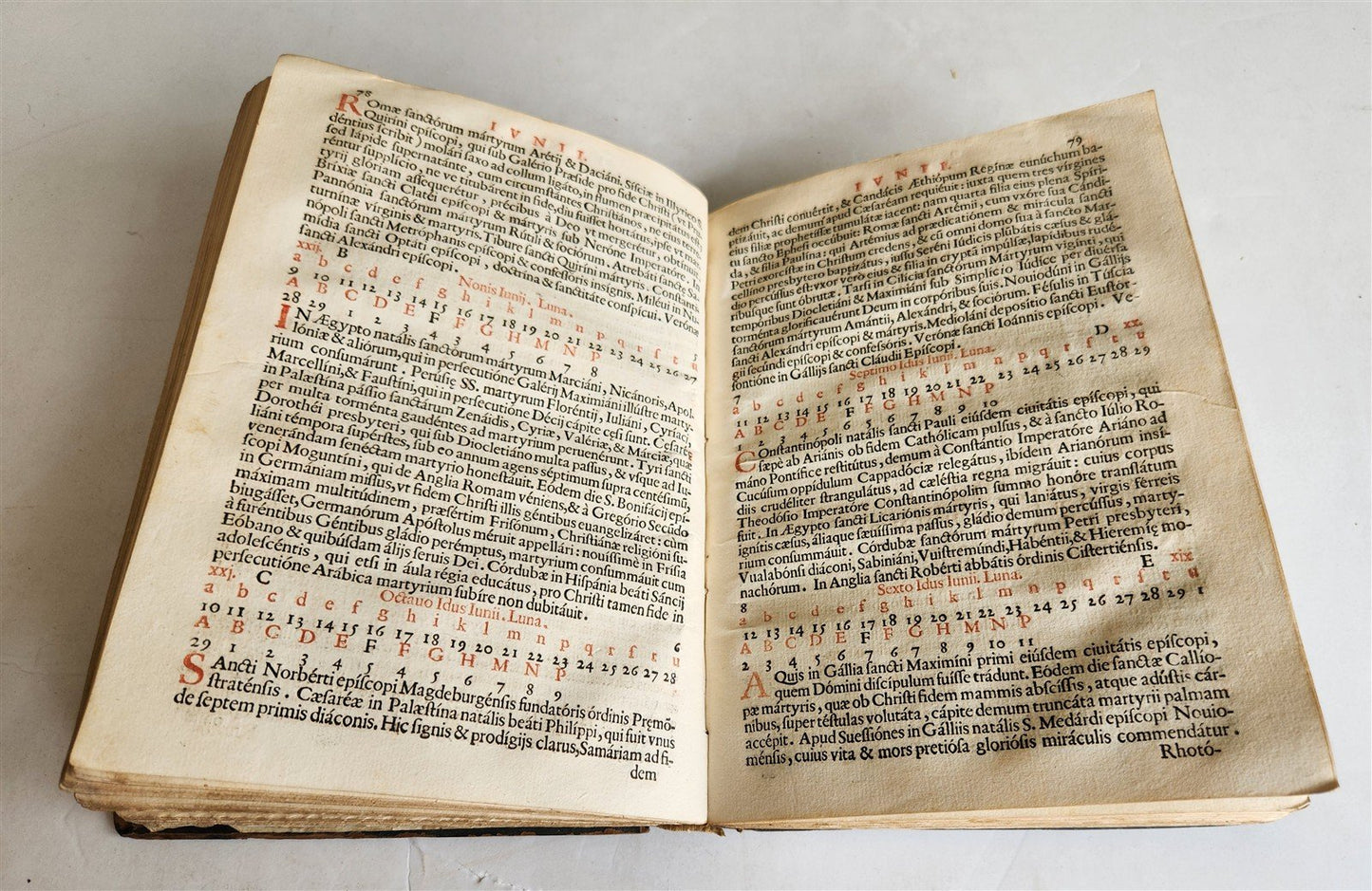 1650 Martyrologium Romanum antique 17th century