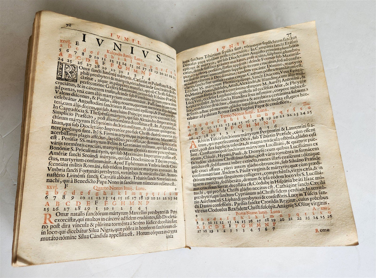 1650 Martyrologium Romanum antique 17th century