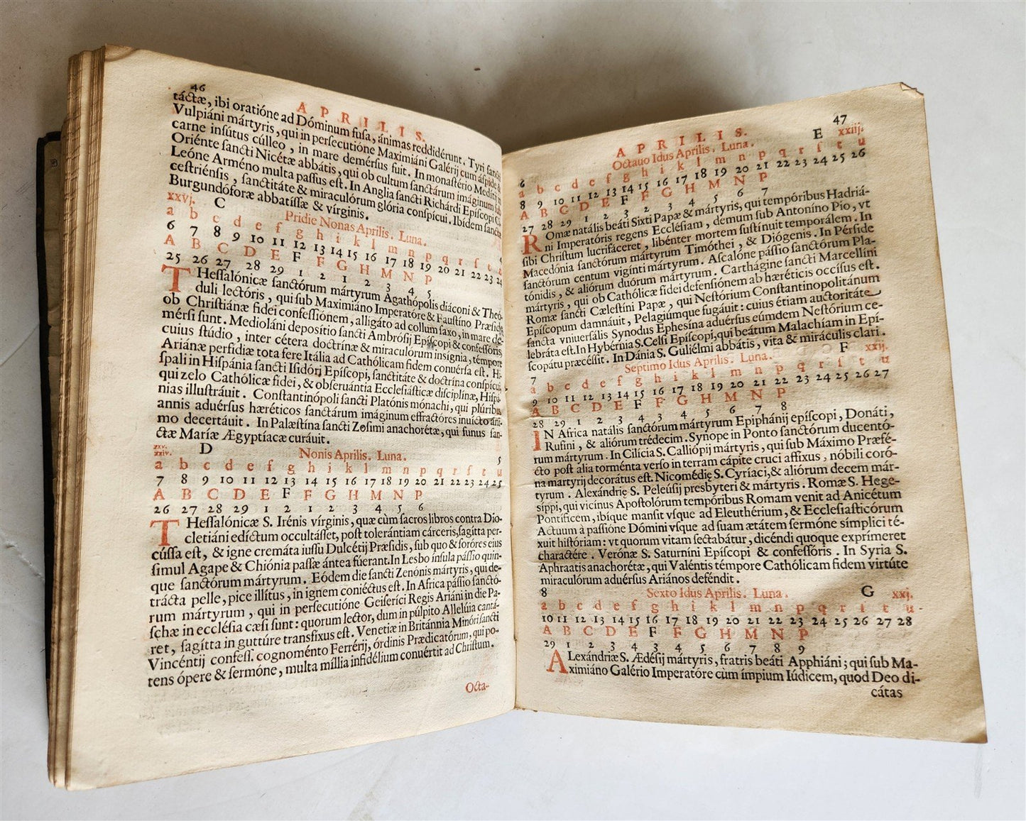 1650 Martyrologium Romanum antique 17th century