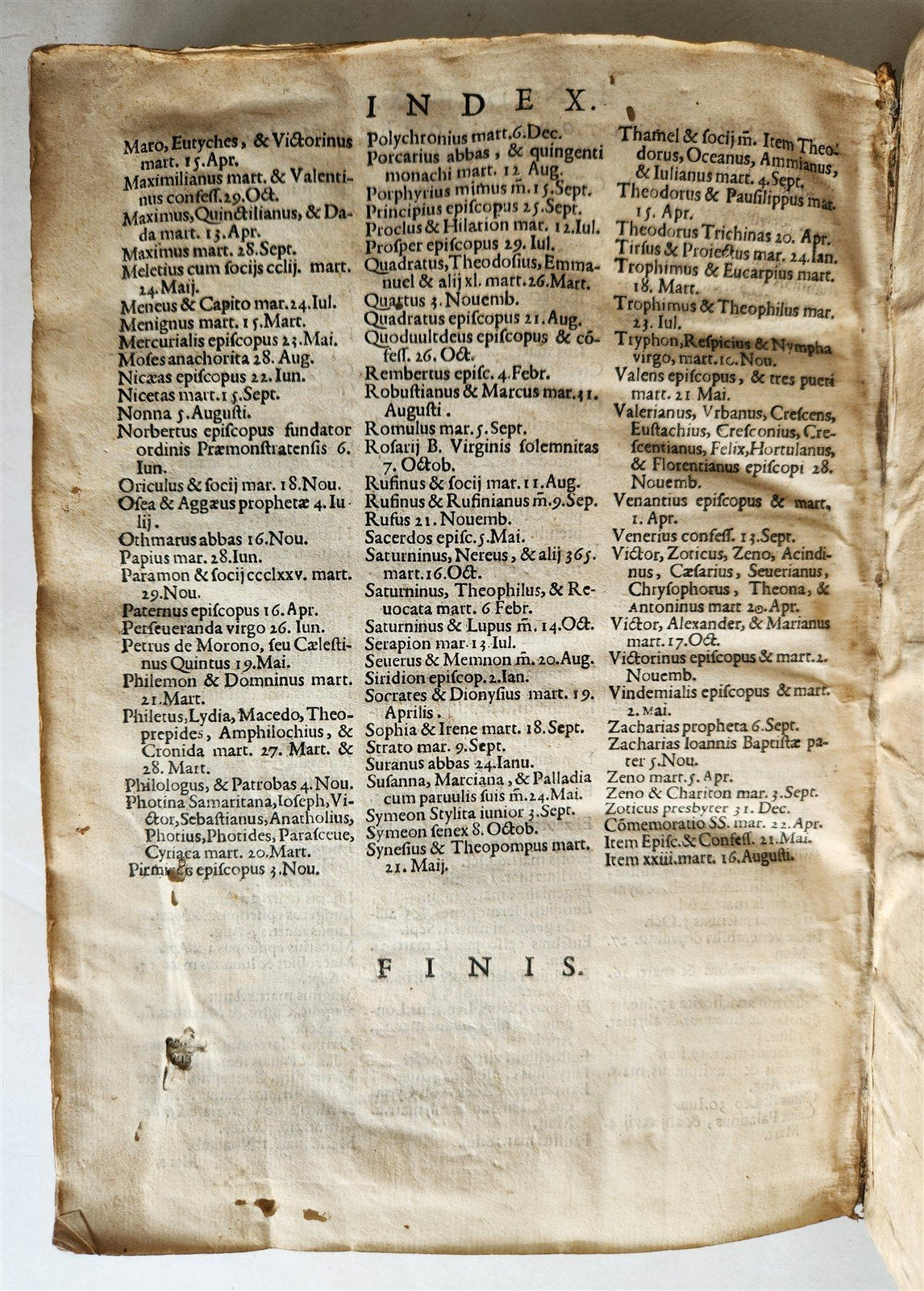1650 Martyrologium Romanum antique 17th century