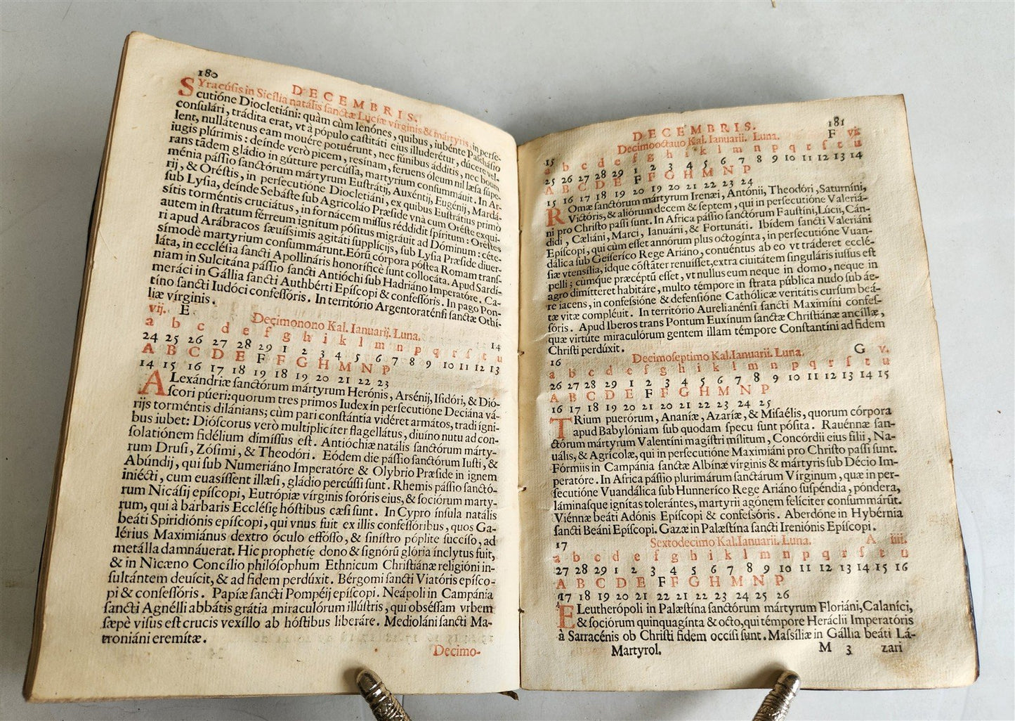 1650 Martyrologium Romanum antique 17th century