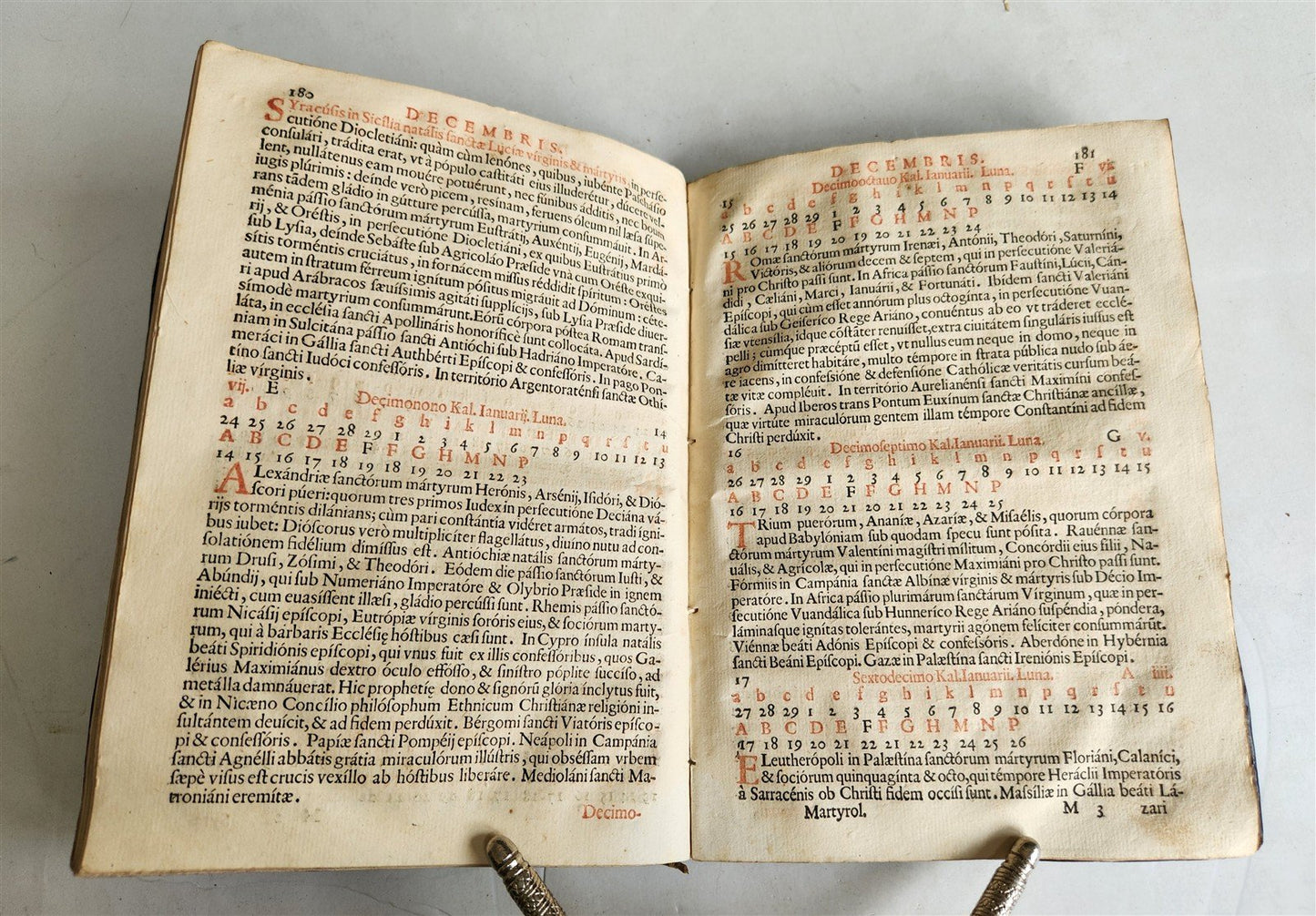 1650 Martyrologium Romanum antique 17th century