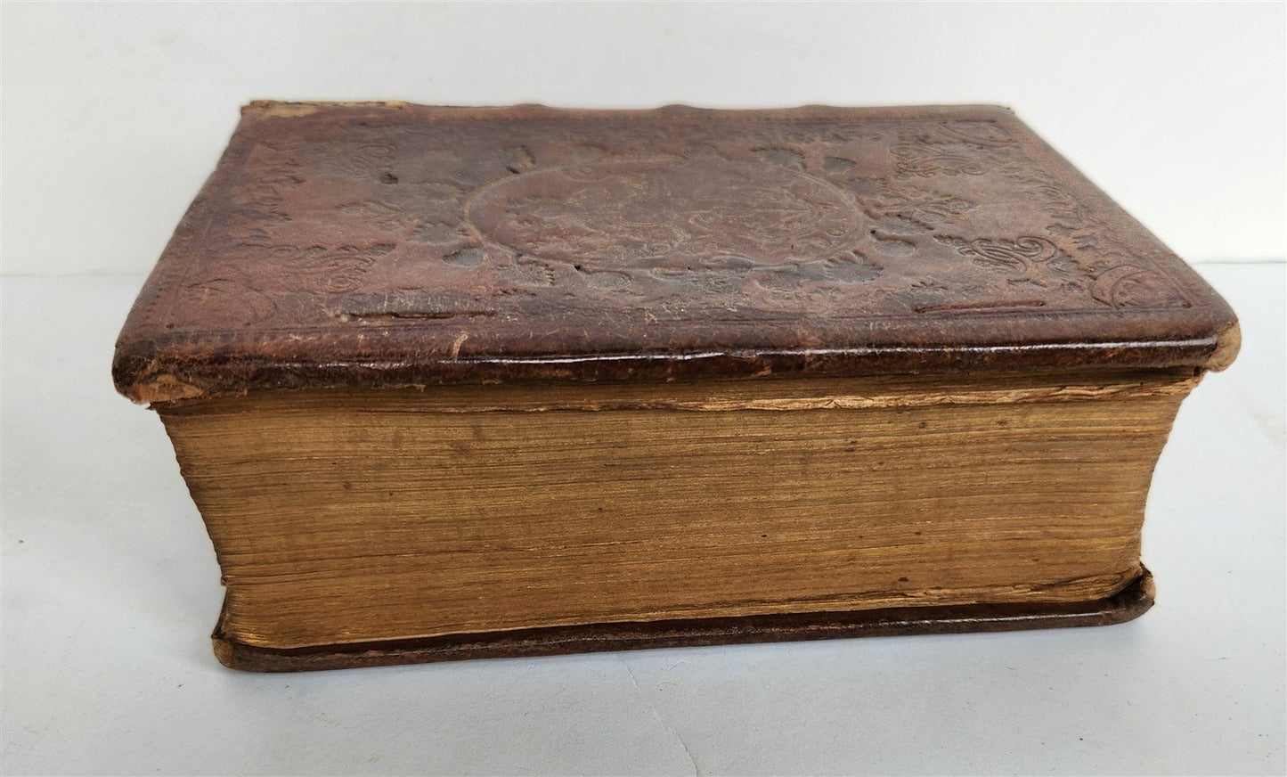 1775 HISTORY of ALEXANDER THE GREAT w/ MAP antique ARMORIAL BINDING