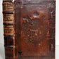1596 LIFE of TWELVE CAESARS by Suetonius PLANTIN PRESS antique ARMORIAL BINDING