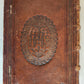 1596 LIFE of TWELVE CAESARS by Suetonius PLANTIN PRESS antique ARMORIAL BINDING
