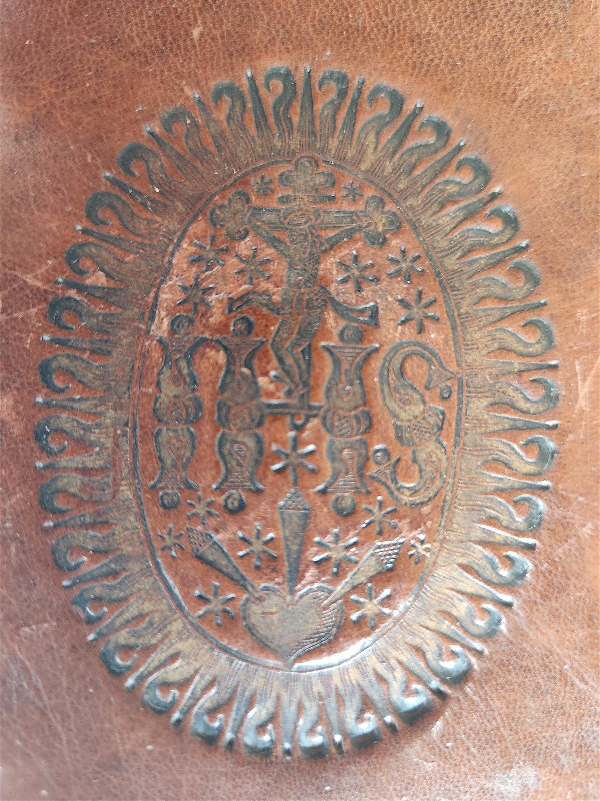 1596 LIFE of TWELVE CAESARS by Suetonius PLANTIN PRESS antique ARMORIAL BINDING