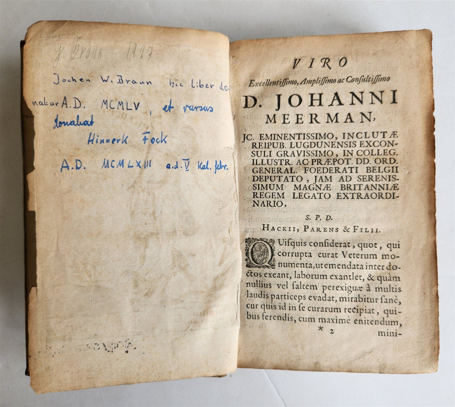 1668 ROMAN HISTORY by Velleius Paterculus antique ARMORIAL VELLUM BINDING