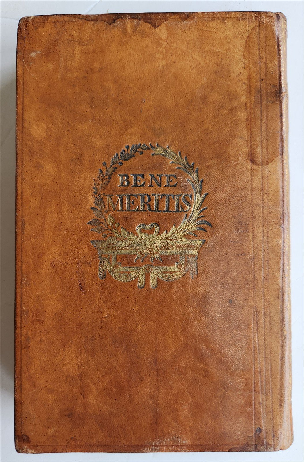 1791 HORACE Epistle to the Pisones in GERMAN antique ARMORIAL BINDING