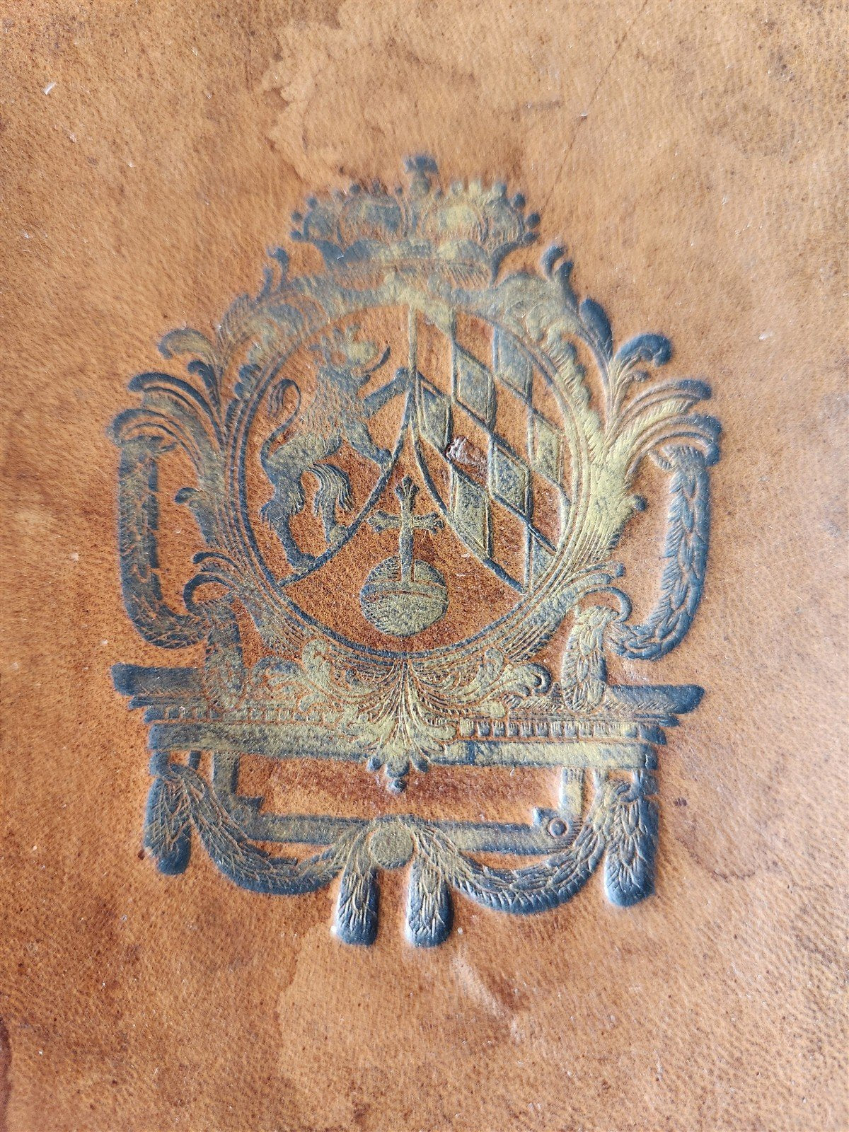 1791 HORACE Epistle to the Pisones in GERMAN antique ARMORIAL BINDING