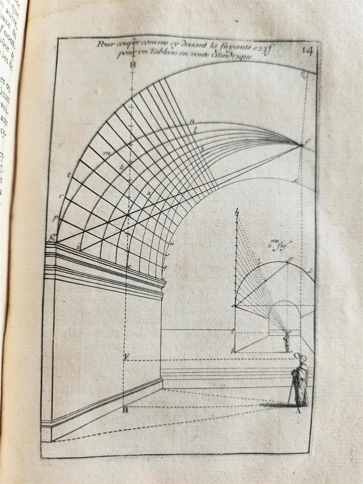 1653 PRACTICAL GEOMETRY for ARTISTS antique PERSPECTIVE by BOSSE VELLUM BINDING