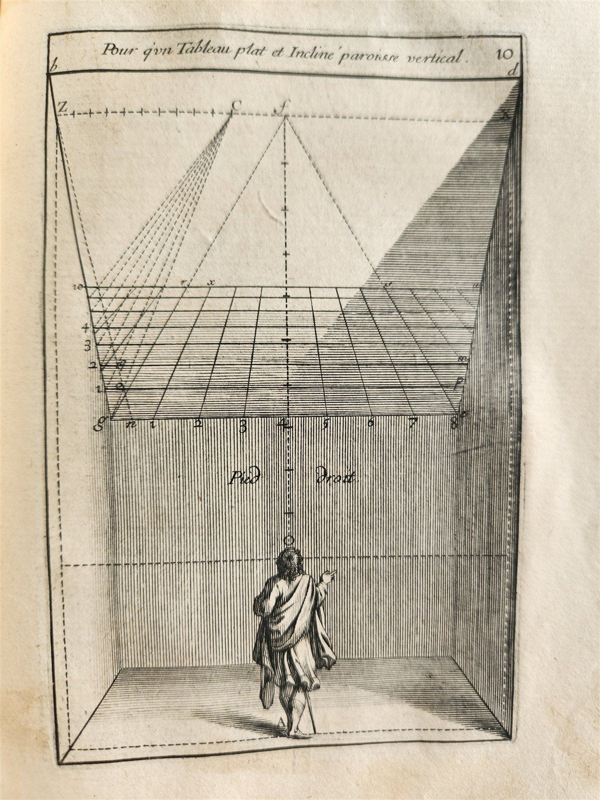 1653 PRACTICAL GEOMETRY for ARTISTS antique PERSPECTIVE by BOSSE VELLUM BINDING