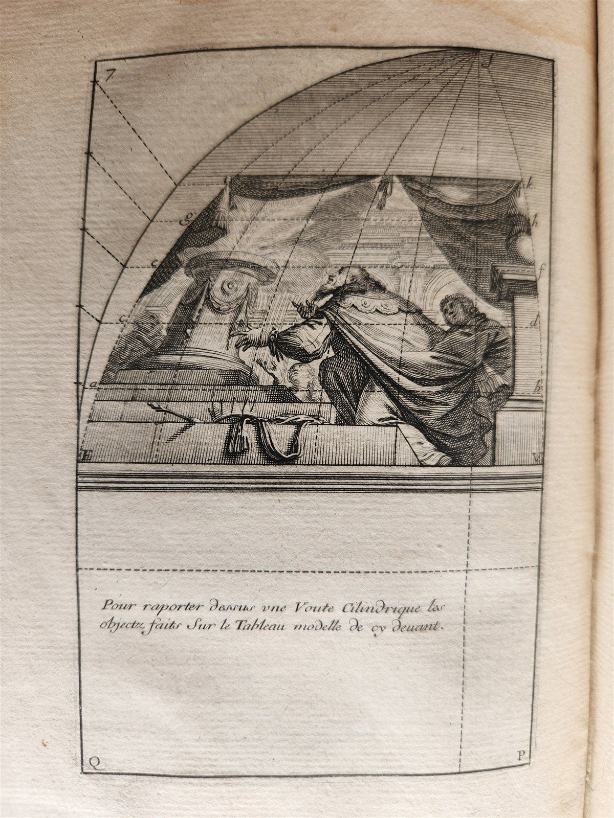 1653 PRACTICAL GEOMETRY for ARTISTS antique PERSPECTIVE by BOSSE VELLUM BINDING