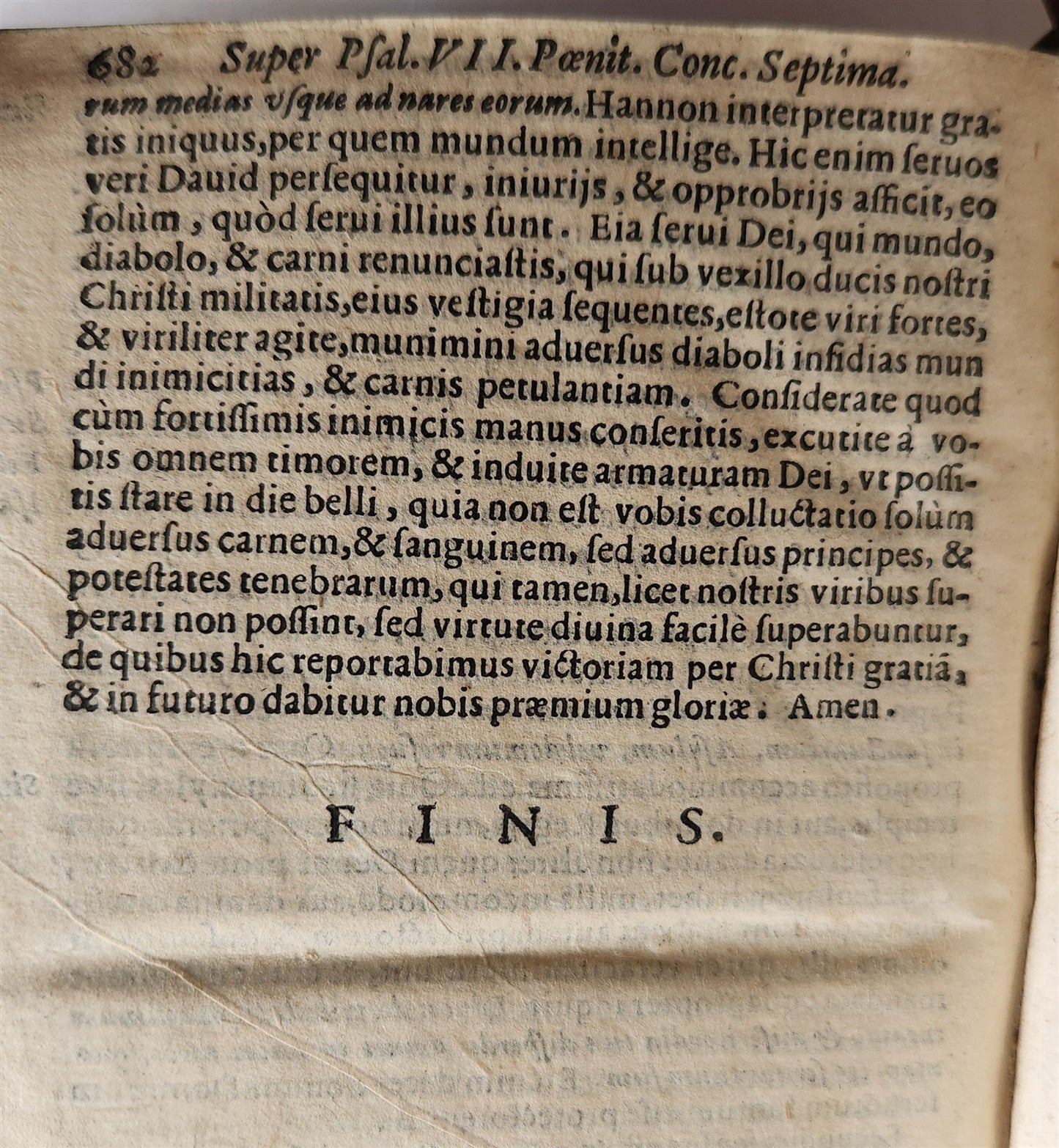 1604 SERMONES by DIDACUS antique BLIND TOOLED PIGSKIN BINDING w/ CLASPS