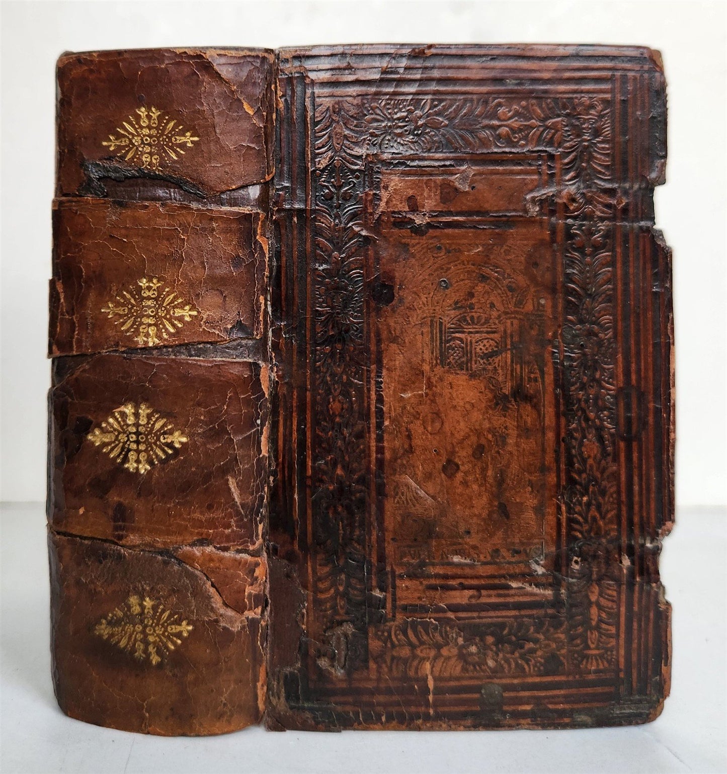 1533 POST-INCUNABULA BIBLE in LATIN antique ORIGINAL 16th CENTURY BINDING