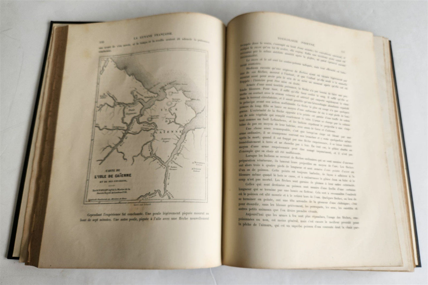 1867 FRENCH GUYANA VOYAGE ILUSTRATED antique FOLIO