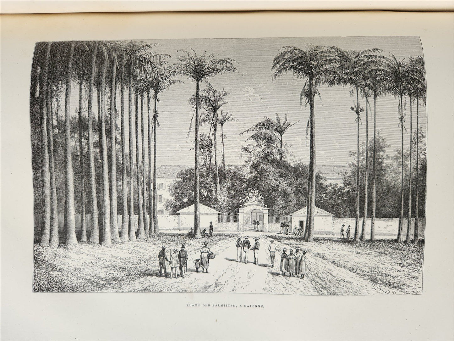 1867 FRENCH GUYANA VOYAGE ILUSTRATED antique FOLIO